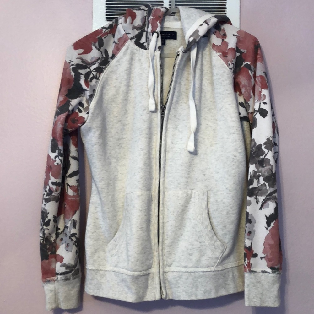 Floral zip up